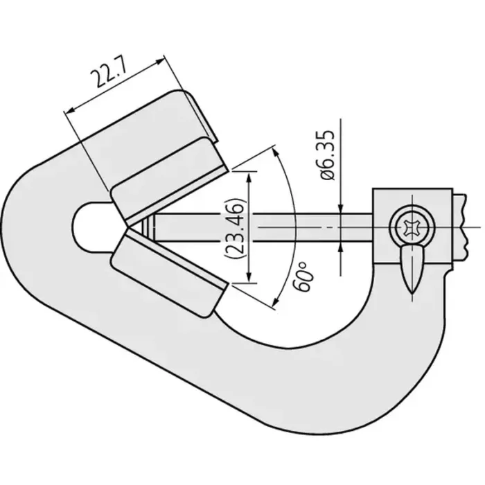 Mitutoyo Seri 114 V-Şekilli Mikrometre - Görsel 2