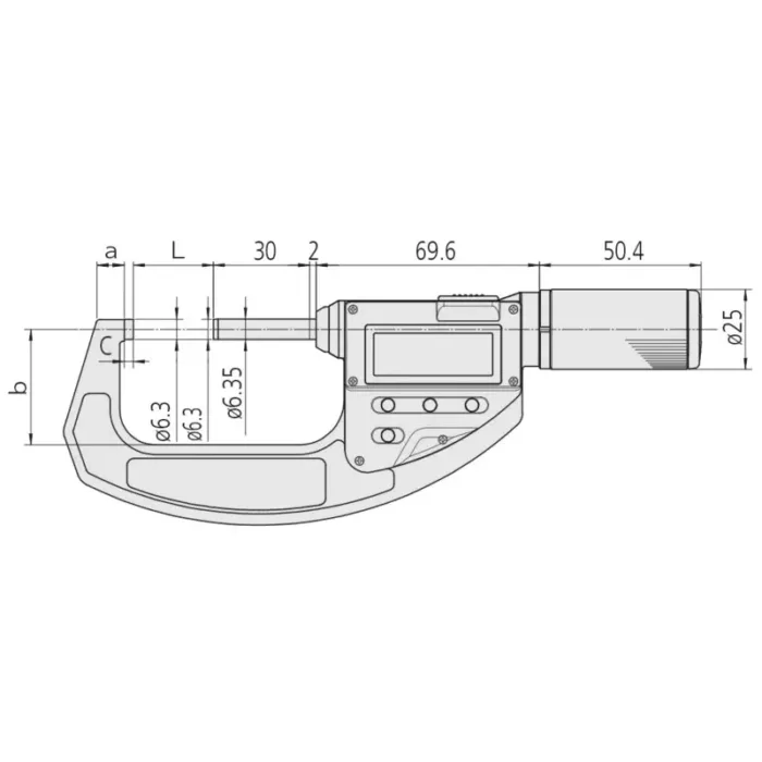 Mitutoyo Seri 293 Digimatic Çıkışlı Hızlı Mikrometre - Görsel 3