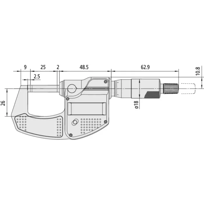 Mitutoyo Seri 293 Digimatic Çıkışlı Mikrometre - Görsel 2