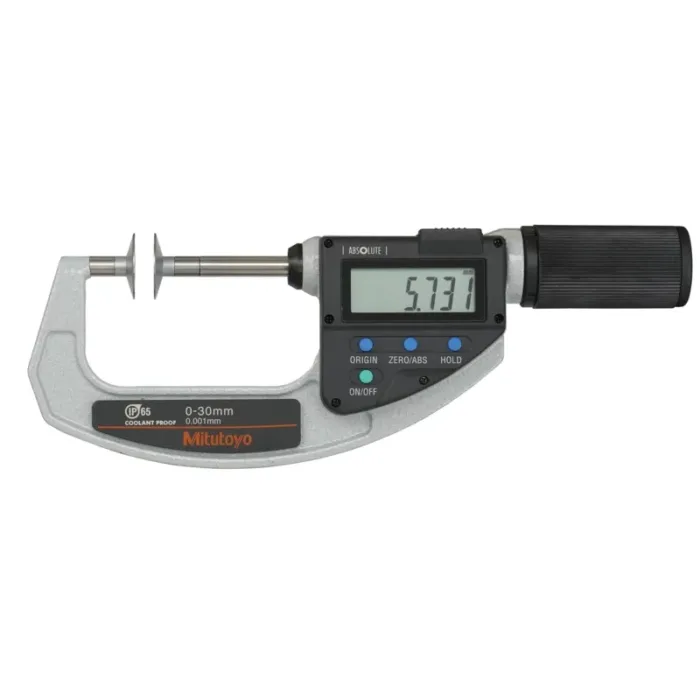 Mitutoyo Seri 369 Digimatic Çıkışlı Disk Ölçüm Yüzeyli Hızlı Mikrometre