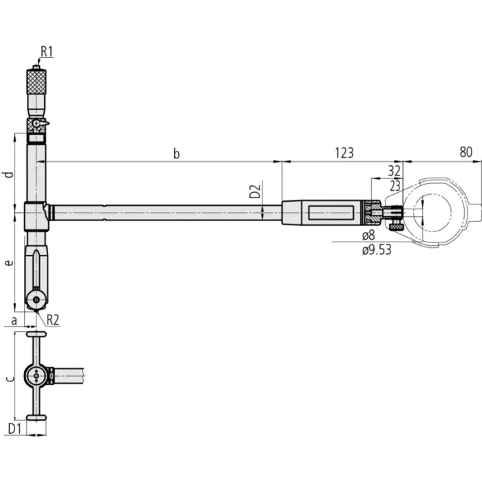 Mitutoyo Seri 511 Silindir Komparatörleri "BORE GAUGE" - Görsel 2