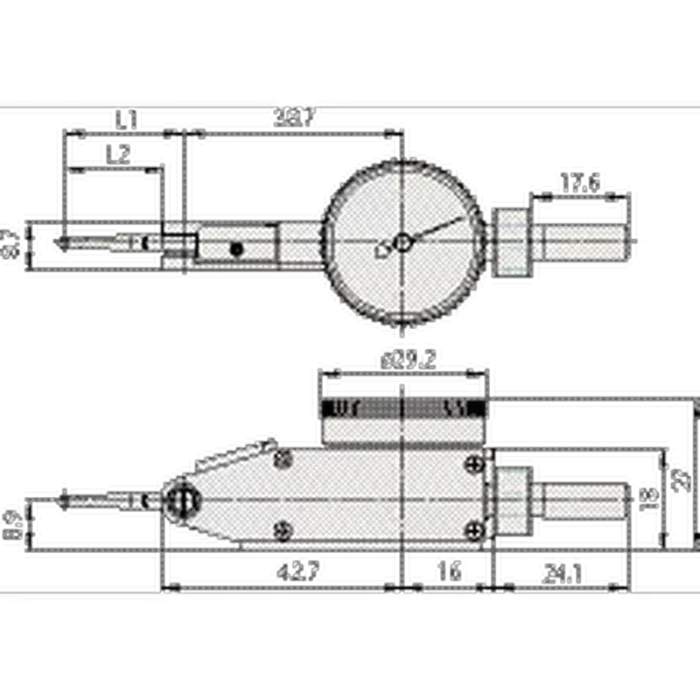 Mitutoyo Seri 513 Metrik Salgı Komparatörü Yatay Tip - 0,01 mm - Görsel 2