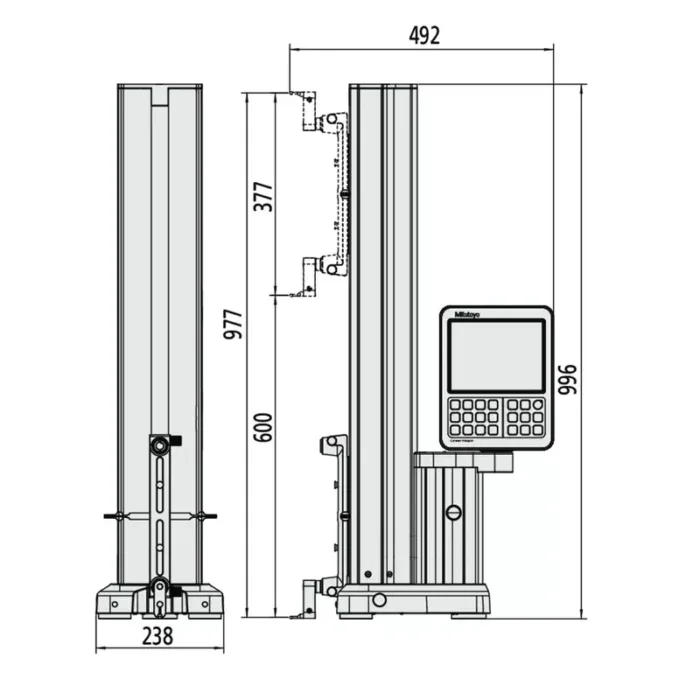 Mitutoyo Seri 518 LH-600 Doğrusal Yükseklik Mihengiri - Görsel 3