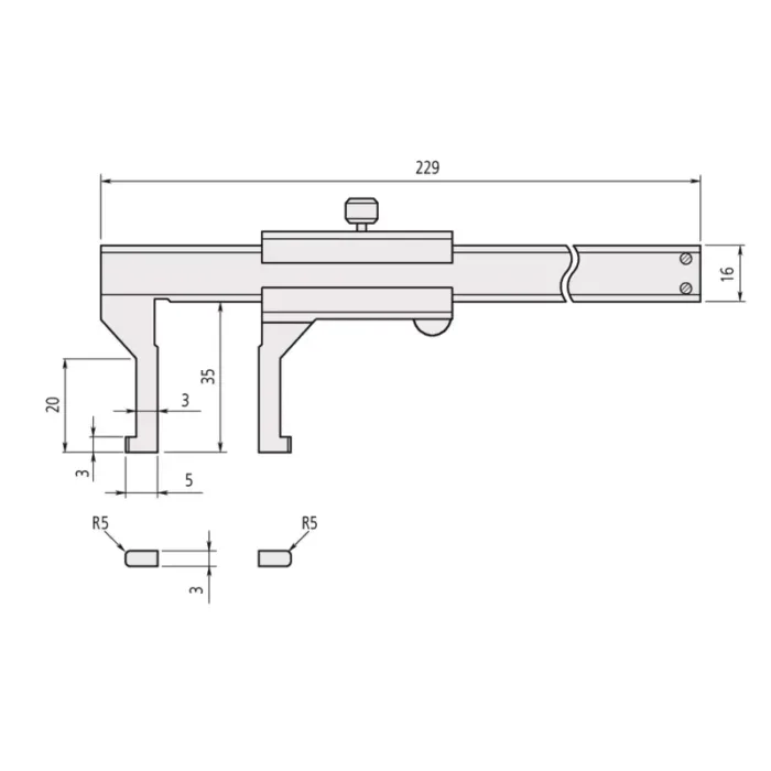 Mitutoyo Seri 536 Digimatic Çıkışlı İç Çap Kumpası - Görsel 3