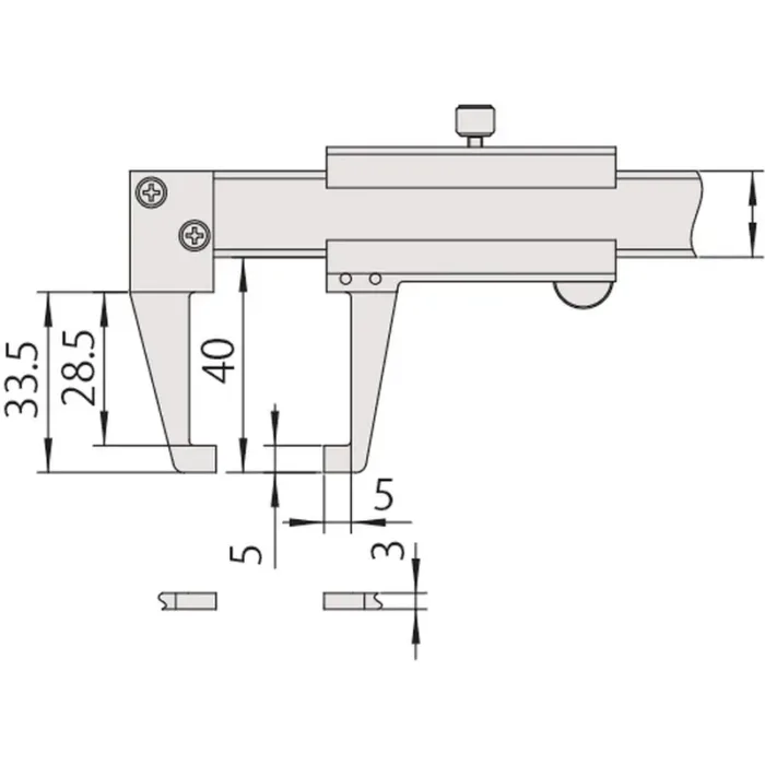 Mitutoyo Seri 536 Boyun Kumpası - Görsel 3