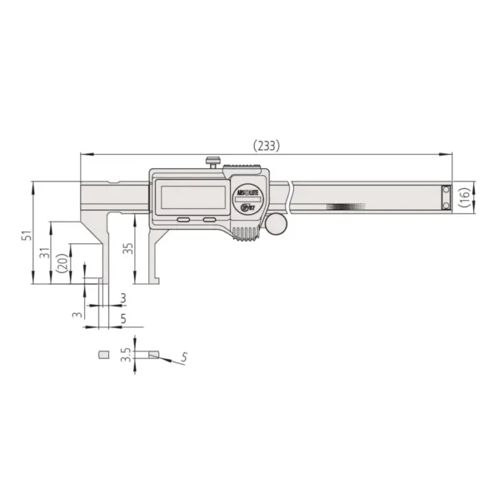 Mitutoyo Seri 573 Digimatic Çıkışlı İç Çap Kumpası - Görsel 3