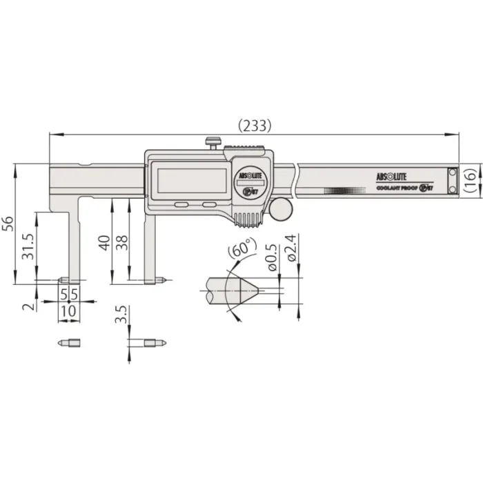 Mitutoyo Seri 573 Digimatic Çıkışlı İç Çap Kumpası - Görsel 2