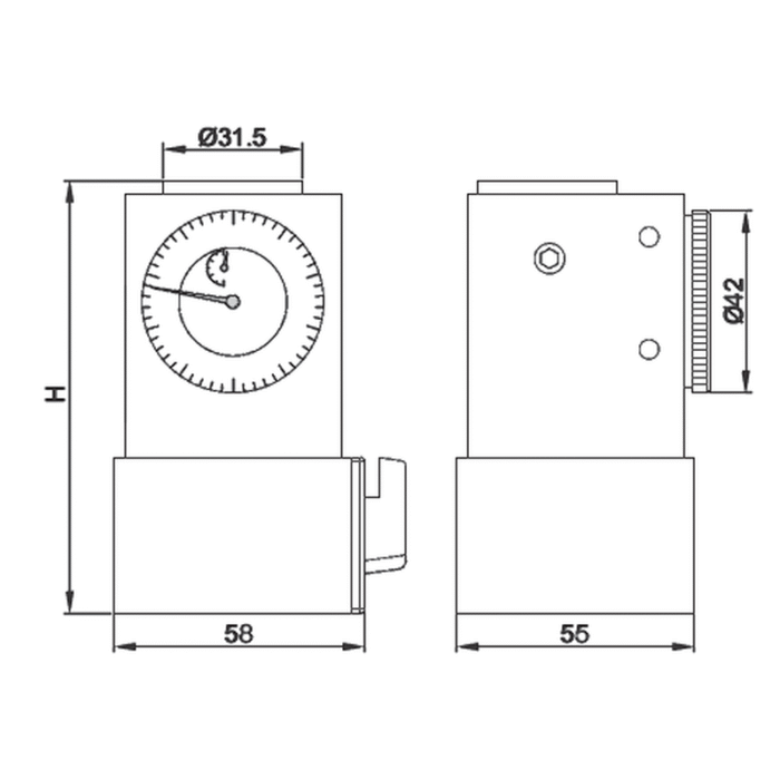 ASIMETO Seri 001 Saatli Z-Sıfırlama Aparatı (100 mm) - Görsel 2