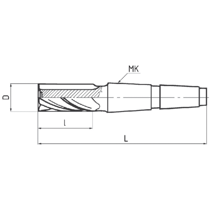 Pld C210MK Konik Saplı Parmak Freze DIN 845 - Görsel 2